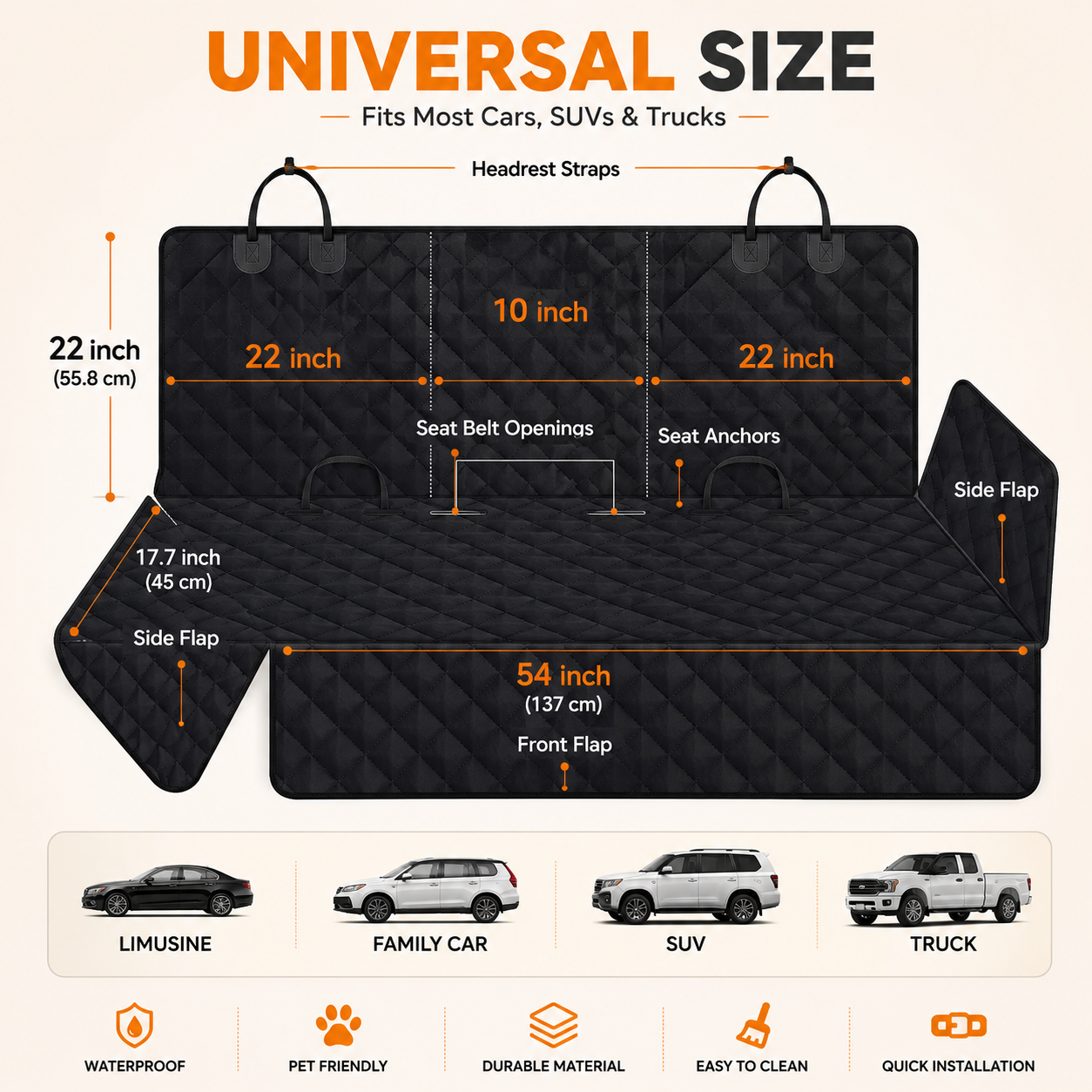 Takara™ PawShield Car Seat Cover