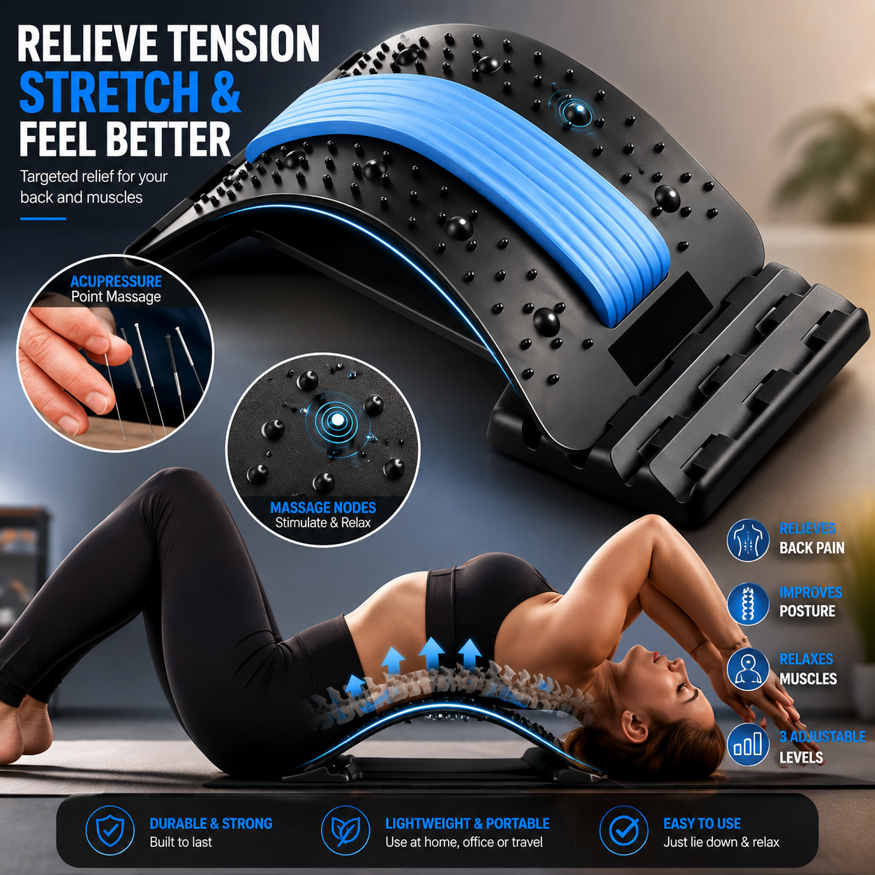 Takara™ SpineRelief Back Stretcher