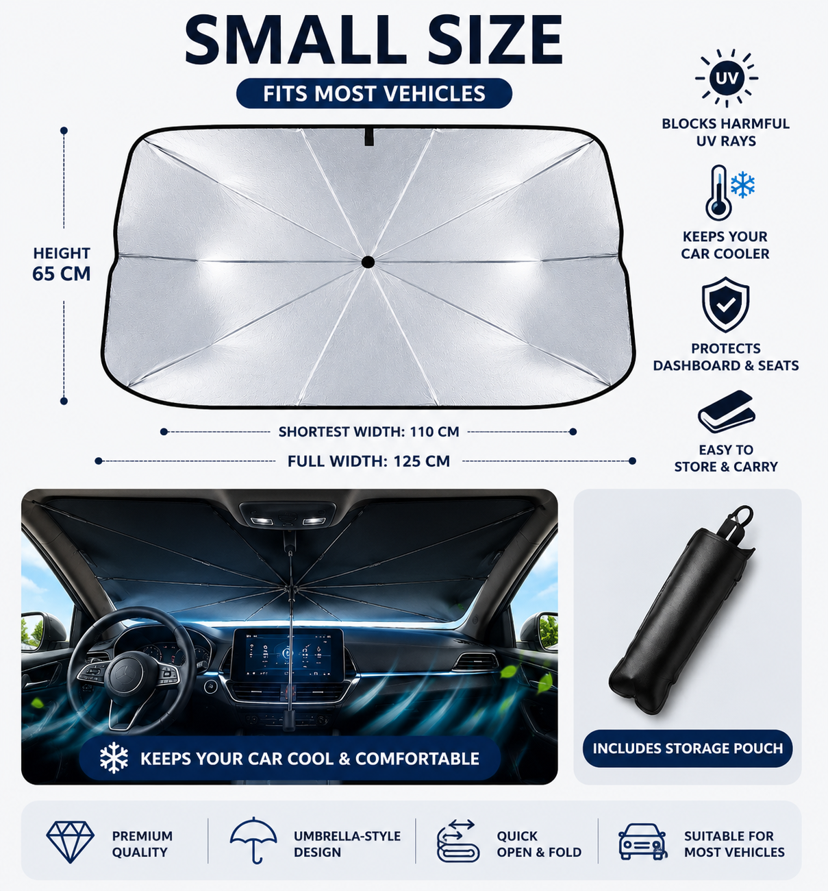 Takara™ Foldable Car Sun Shade