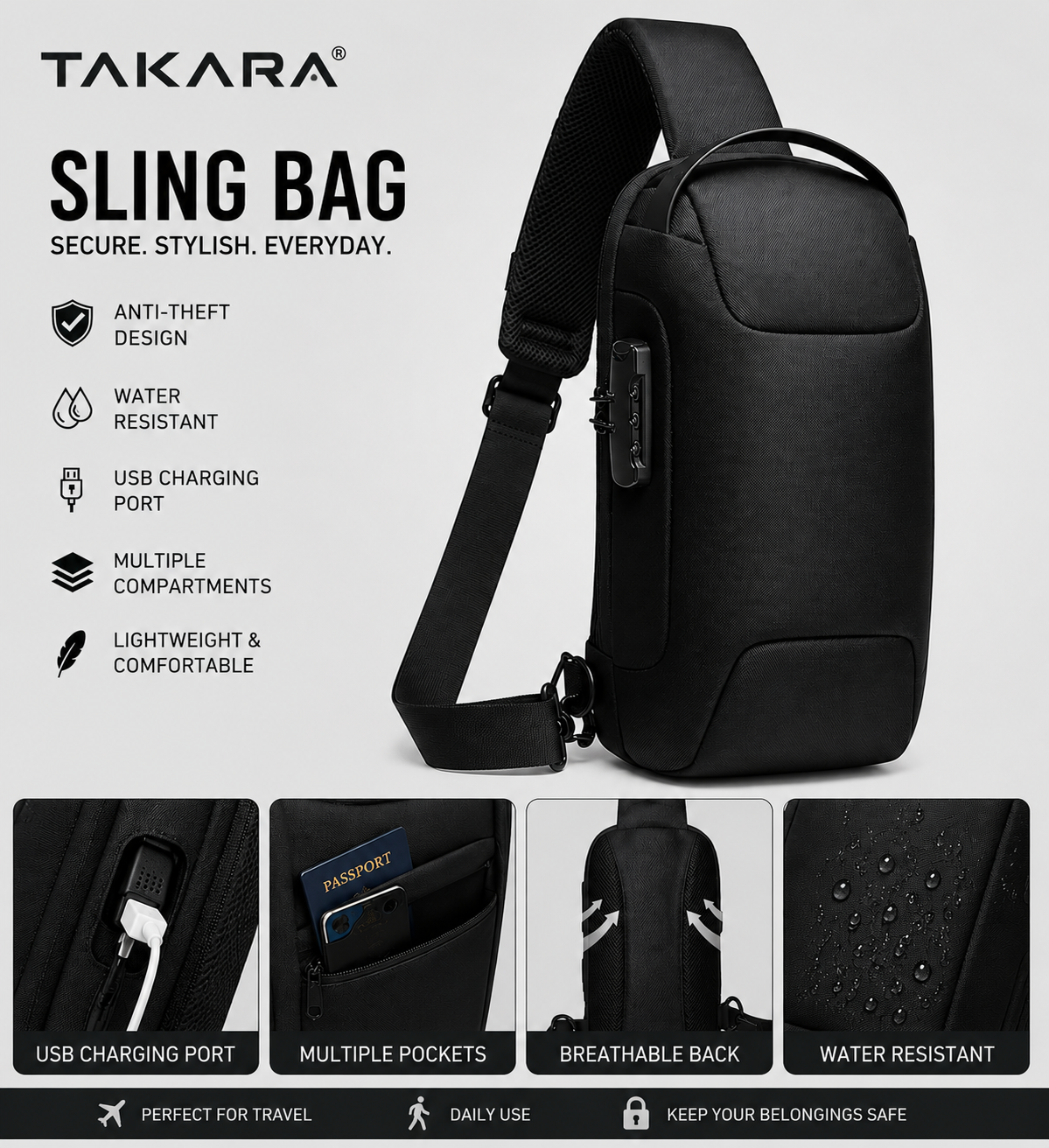Takara™ SecurePack Travel Bag